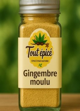 Gigembre moulu présenté en pot de 120ml