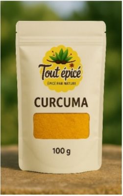 Curcuma moulu en sachet de 100g